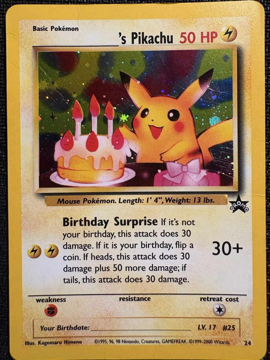 happy birthday pikachu pokemon card Pikachu Birthday (Graded) Case