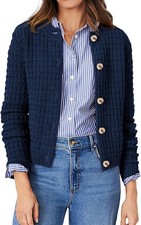Women's Knit Cardigan Sweater Open Front Button Down Casual Jacket Outerwear