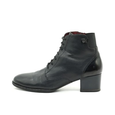 Tamaris Damen Basic Line Stiefeletten Schwarz Leder Innensohle Classic EU 39