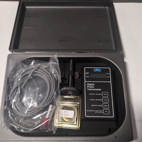 OTC Digital Photo Tachometer Handheld Model 3344 W/ Hard Case Works Great