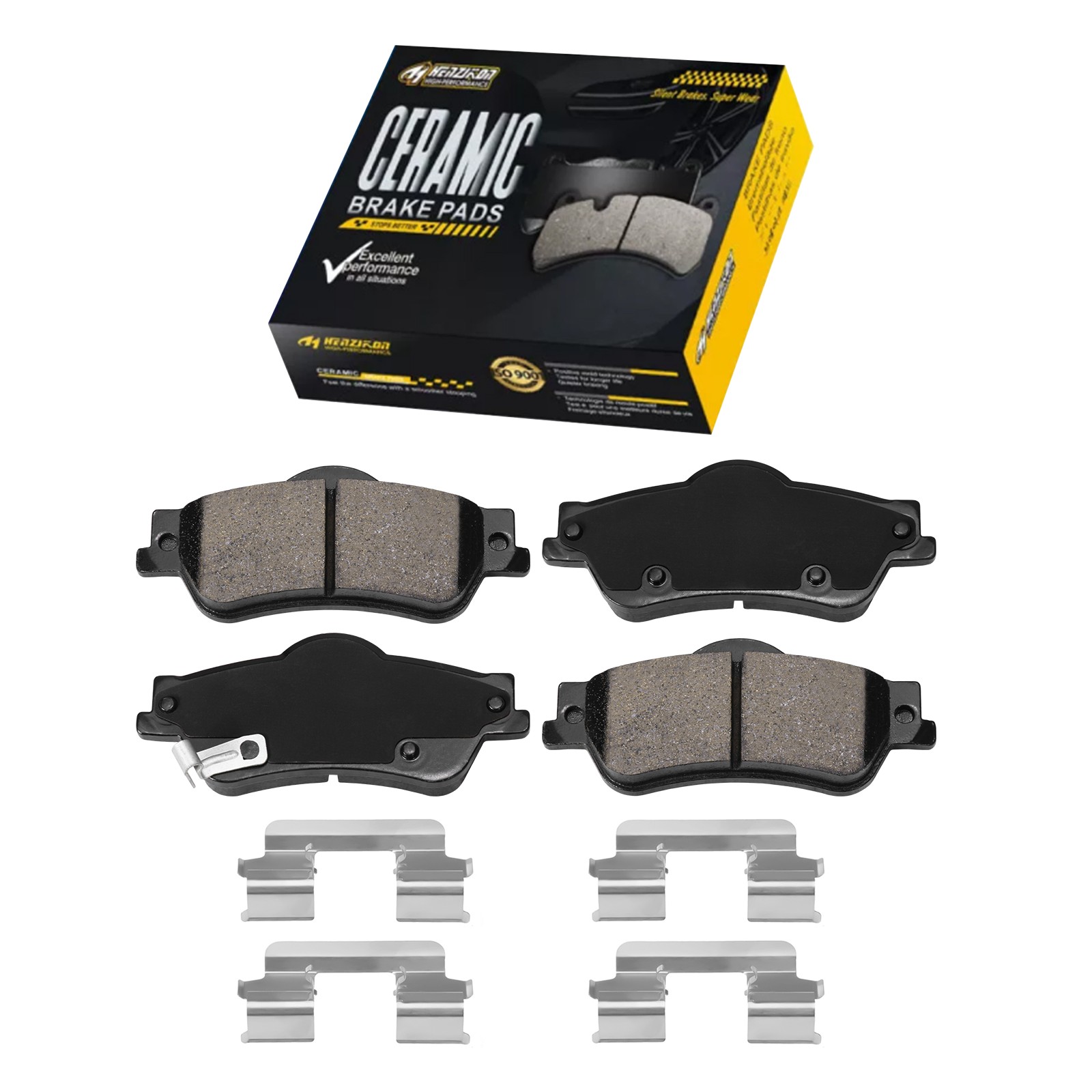 Rear Ceramic Brake Pads with Hardware for Chevrolet Caprice SS Pontiac G8 US .