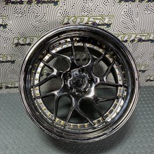 One 19x10.5 +22  Aodhan DS01 5x114.3 Vacuum CHROME w/ Gold Rivets Wheel  (Used)