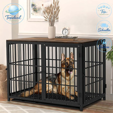 Hundekäfig XXL Holz Beistelltisch Modern mit Herausnehmbarer Schublade Hundekäfig XXL Holz Beistelltisch Modern mit Herausnehmbarer Schublade