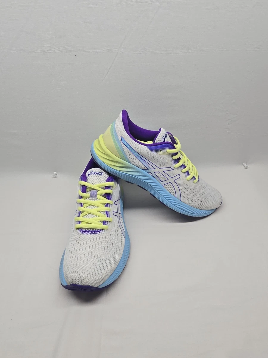 ASICS GEL-Excite 8 ブラック/ホワイト/パープル　27センチ Asics Women's Gel-Excite 8 running Shoes White Purple Yellow Size