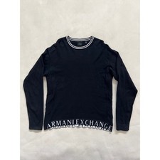 A X Armani Exchange Black Crew Neck Long Sleeve Sweater Size L