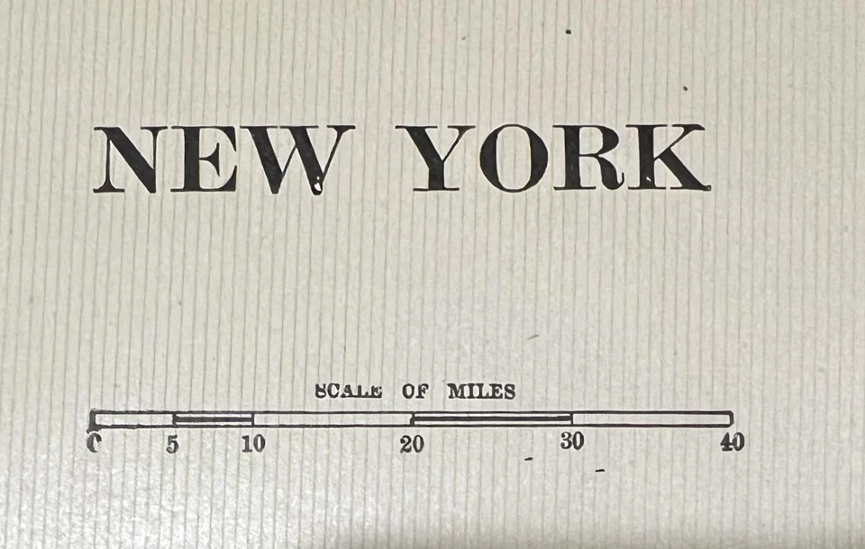 1901 mapas coloridos de 2x estado de Nova York @22" X 14,5 + 1X 2 outros @11" x 14,5" - Imagem 2 de 4