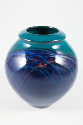 VTG Stillfire PNW Studio Art Pottery Carol Ann Bauer Ceramic Studio Vase Signed