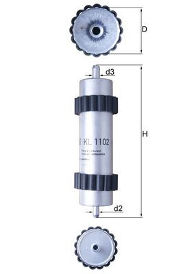 KNECHT KL 1102 Kraftstofffilter für AUDI - Bild 1 von 2