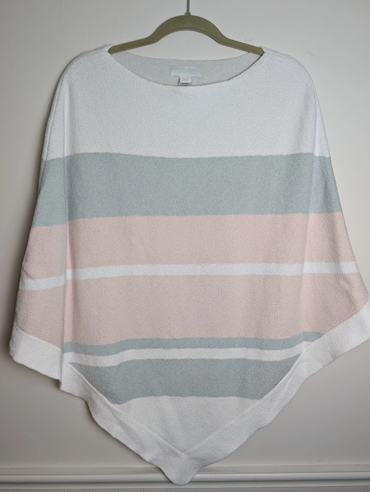 Barefoot Dreams Striped Soft Cozy Chic Ultra Lite Poncho One Size