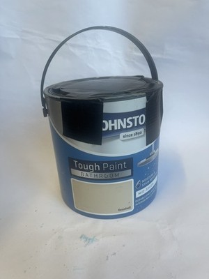 Johnstone's Bathroom Mid Sheen Wand & Decke robuste Dispersionsfarbe Muschel 2,5 l