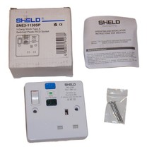 RCD Socket 1-Gang 13A Switched RCD 30mA Type A – Safety Trip Protection