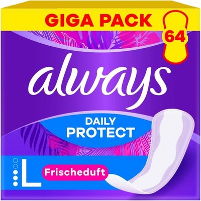 Always Daily Protect Slipeinlagen Damen Long Gigapack atmungsaktiv Duft 64 St.