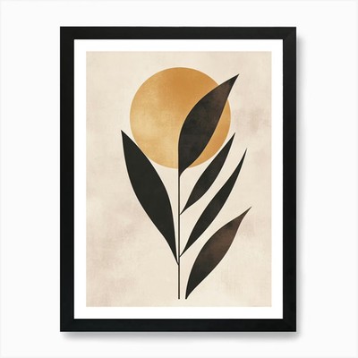Sun And The Leaves 1 Art Print Fram Framed Wall Art Poster Canvas Print Picture