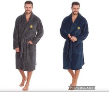 Men's Luxury Fleece Dressing Gown Nightwear Pyjama  SuperSoft RRP £30