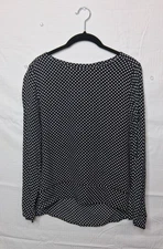 Philosophy Republic Clothing Top Polka Dot Black and White Size M