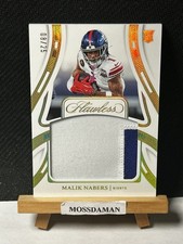 2024 Panini Flawless Rookie Patches Malik Nabers #FRP-MNS /25 Giants Rookie
