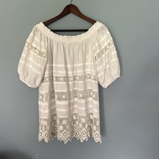 Free People White Lace Dress Size Extra Small