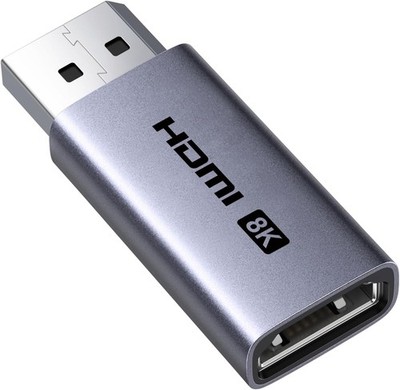UGREEN DisplayPort auf HDMI Adapter 8K 60Hz 4K 240Hz unidirektional Alu