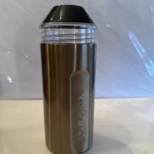 Vinglacé Copper Wine Chiller Portable Champagne SS Metal Insulator Sleeve - Gold