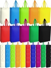 72 Pcs Non Woven Tote Bags Reusable Gift Bags with Handles Bulk Grocery Bag f...