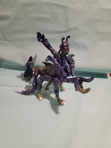 Hasbro Animorphs Transformers Ax Scorpion Action Figure Blue VINTAGE Incomplete