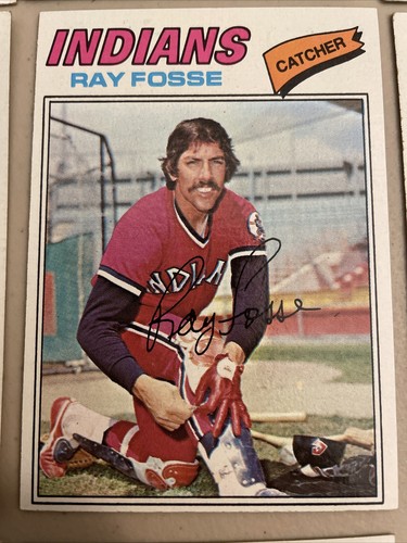 1977 Topps Cleveland Indians Baseball Cards ⚾️9 Card Lot⚾️ Fosse • Kuiper• Waits - Picture 7 of 12