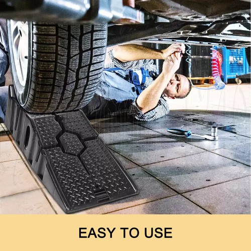 2Pcs 2.5 Ton Car Ramps Heavy-Duty Set Pair Service Trailer Vehicle 4WD Portable - Picture 10 of 12