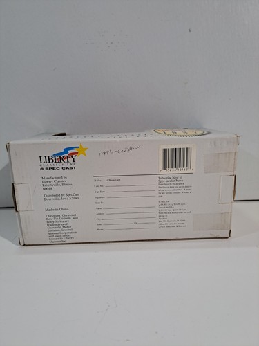NIB Liberty Classics 1:24 Die Cast 1937 Chevrolet Convertible Fire Car Bank - Picture 10 of 10