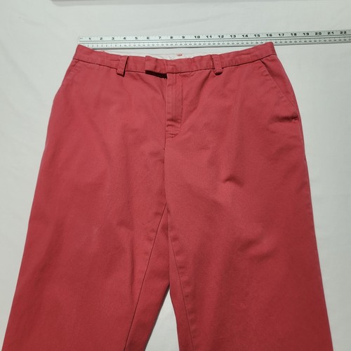 Ralph Lauren Sport Straight Khaki Style Pants Red Mens Size 32x28 Golf Casual - Picture 8 of 10