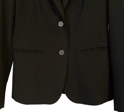 Ann Taylor Black Blazer Size Classic Style-488609 Career-Suit