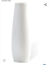 Ceramic Vase Modern -White Vase Minimalism Boho Style, Flower Vase for...