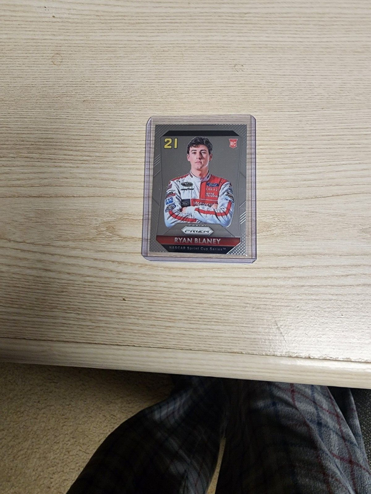 2016 Prizm Racing Ryan Blaney (RC) Card# 26 Wood Brothers Racing