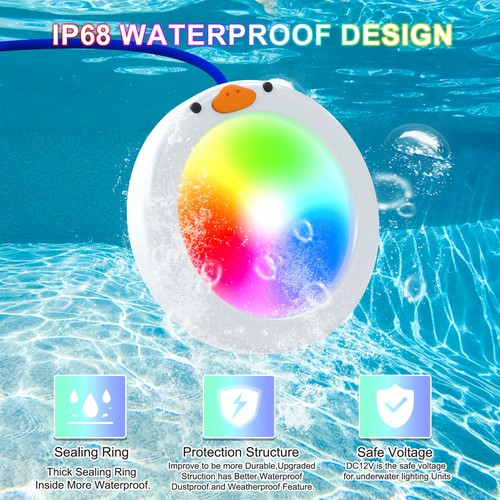 Underwater Led Pool Lights for Inground Pools Smart RGB Color Changing IP68 - Picture 4 of 8