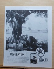 1939 magazine ad for Texaco Havoline oil - boy & dog insulated by shade tree