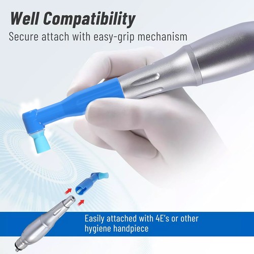 360°Swivel Dental Hygiene Prophy Handpiece Air Motor 2/4 Hole & 4:1 Nose Cone - Picture 33 of 36
