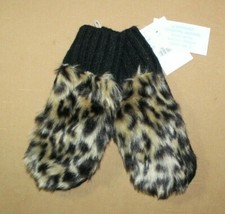 NWT CREWCUTS Girls Faux Fur Mittens Size S