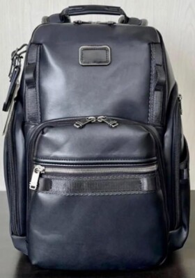 TUMI ''Search'' Fiber Leather Backpack New Waterproof