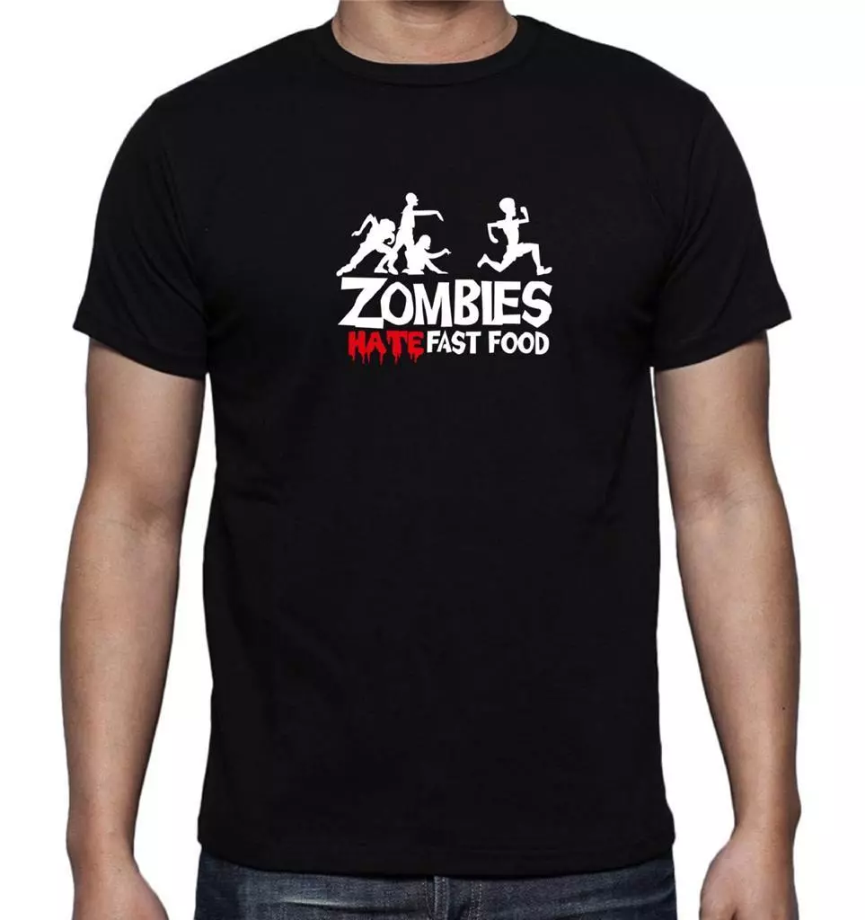 Camiseta Zombies Hate Fast Food