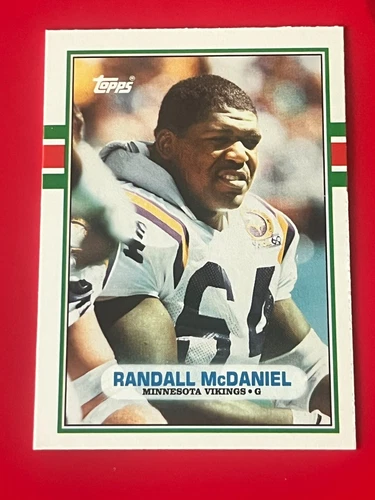 1989 Topps Traded Football- Randall McDaniel #54T (RC)