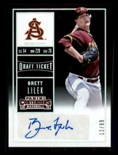 2015 Baseball Panini Contenders Brett Lilek Arizona State #28 Auto
