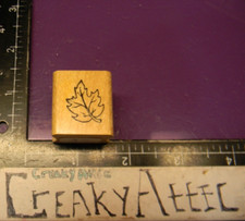 MAPLE LEAF OUTLINE RUBBER STAMPS ART IMPRESSIONS CREAKYATTIC