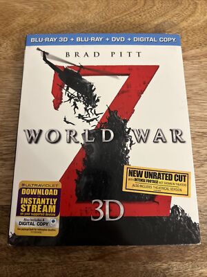 World War Z 3D Blu-Ray 3D + Blu-Ray + DVD + Digital Copy