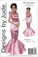 VDC Symphony Doll Sewing Pattern for 16.5" RTB101 Body Dolls Grace Tonner