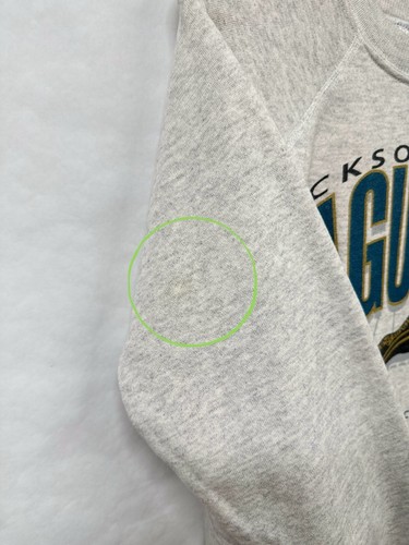 Vintage Jacksonville Jaguars Crewneck Sweatshirt Gray Kids YL 1994 Original Logo - Picture 12 of 15