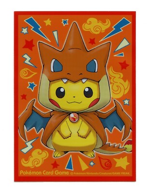 Mega Charizard Y Poncho Pikachu Individual Card Sleeve Pokemon Japan Original