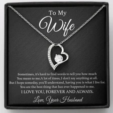 To My Wife Necklace, Gift For Wife, Anniversary Gift For Wife, Necklace For Wife