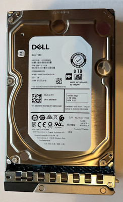 92MDW DELL SEAGATE ST8000NM0205 8TB 7.2K RPM SATA 6Gb/s 3.5'' 512e HDD 092MDW