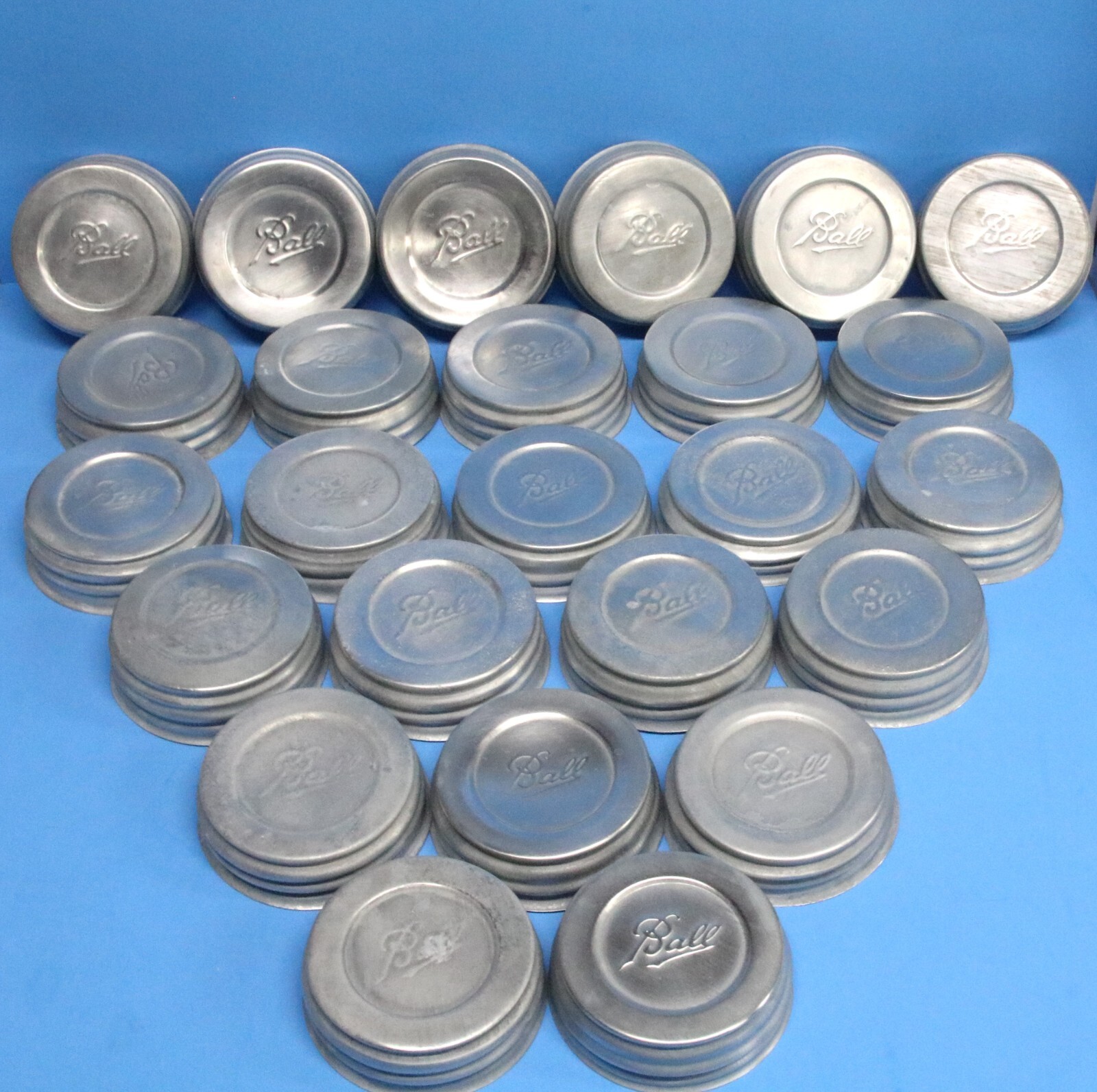 25 Vintage Zinc Ball Jar Lids w/ Milk Glass Inserts for all Regular Canning Jars eBay