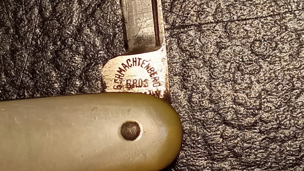 Schmachtenberg Bros. Germany 2 blade mother of pearl scales knife