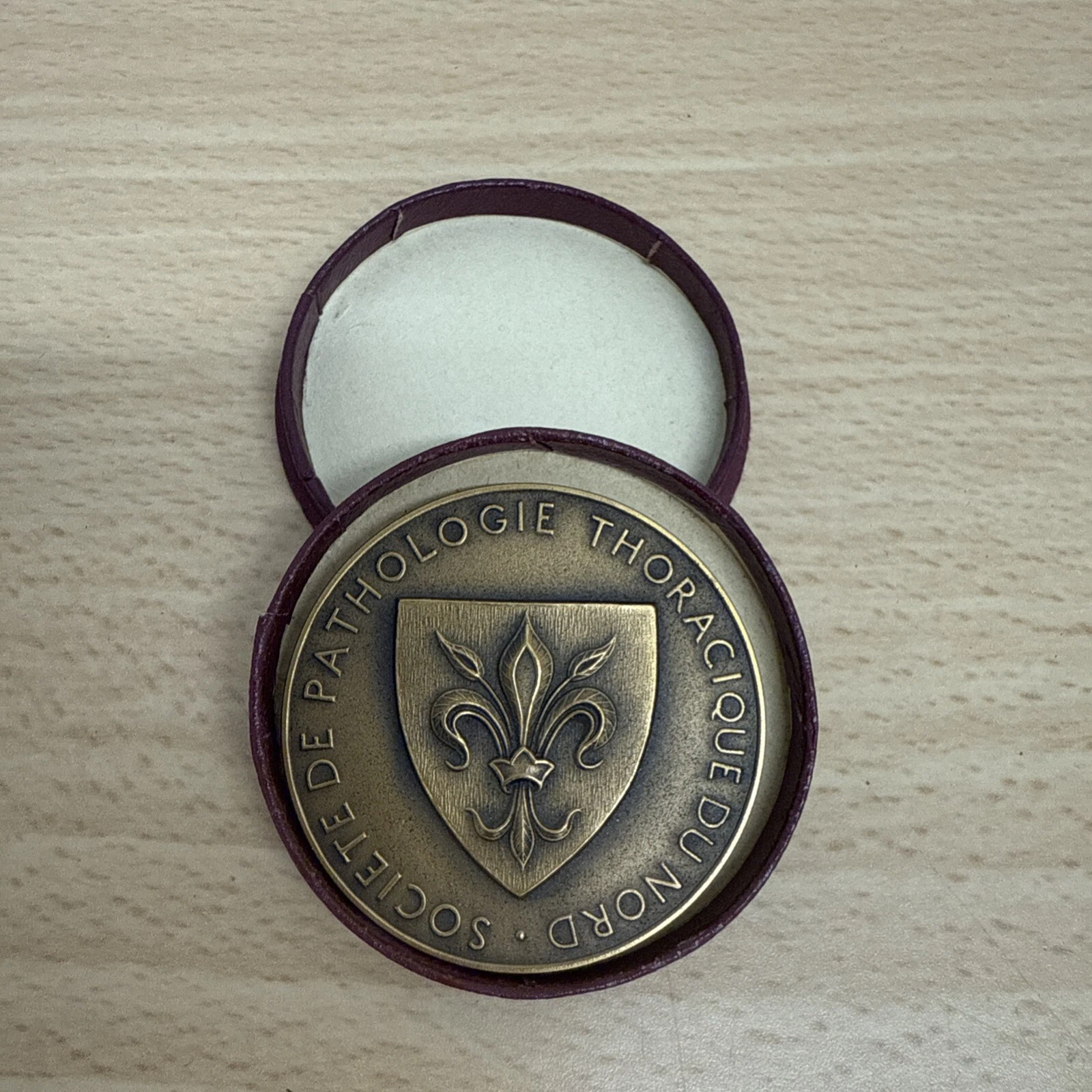 Médaille Société De Pathologie Thoracique Du Nord En Bronze